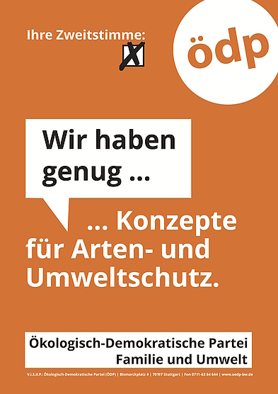 Plakat Artenschutz