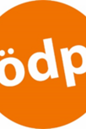 Logo ÖDP Schrift weiß auf orange