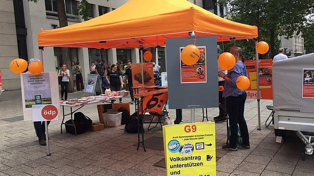 ÖDP-Infostand zu G 9